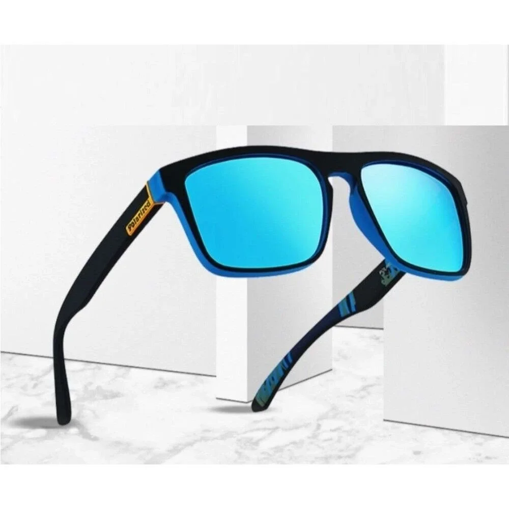 Polarized Sunglasses Men‎ Driving Fishing Blue Mirror Lens Outdoor Sport Gafas